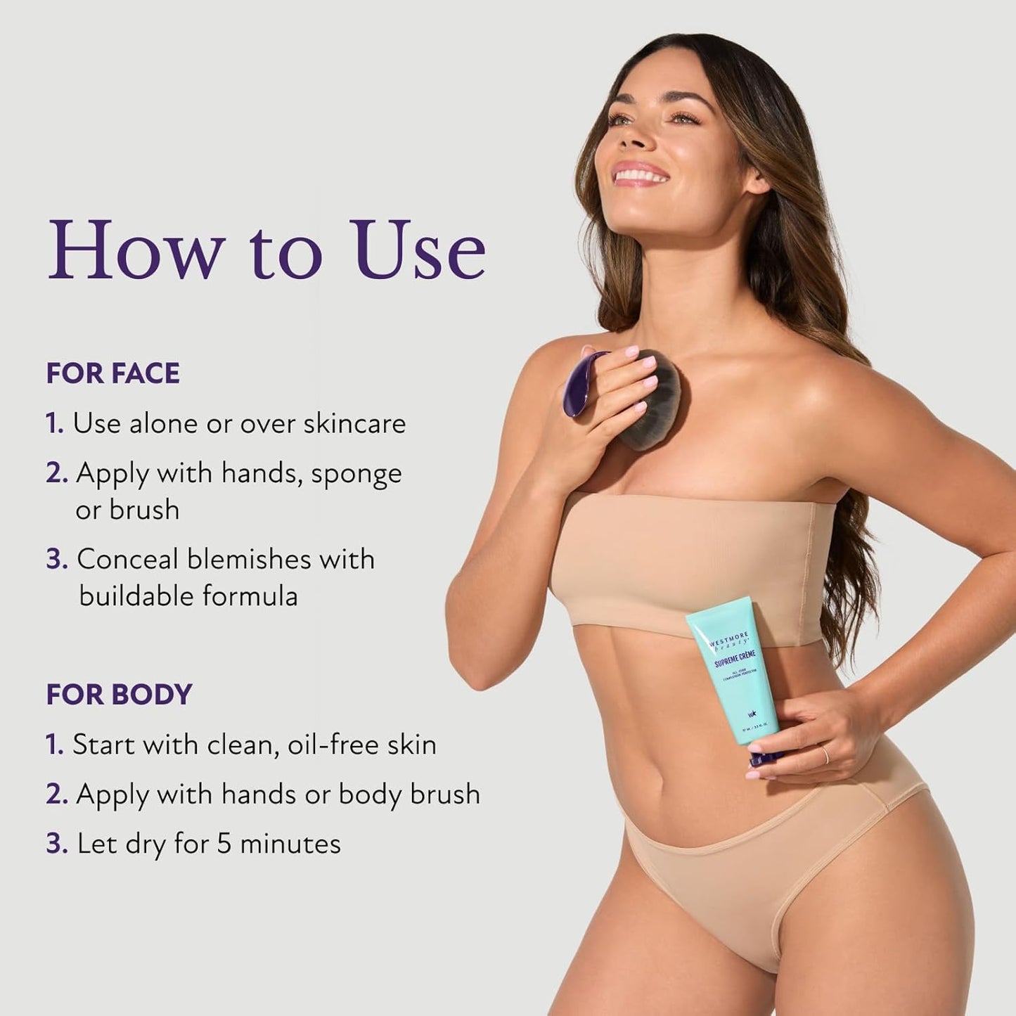 SupremeGlow CC Skin Perfector – Flawless, Long-Wear Complexion Tint (Light, 1 Oz)