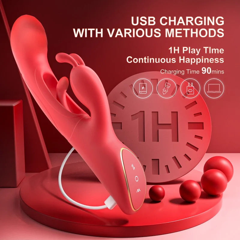  Rabbit Vibrator with 7 Vibrations & 4 Modes