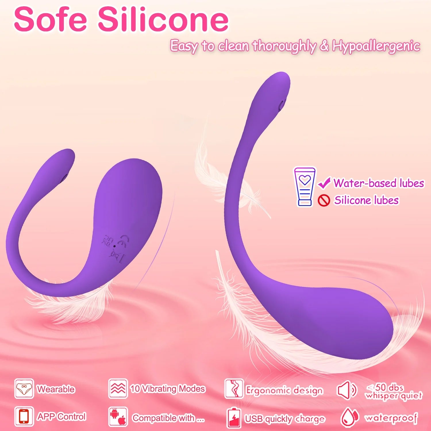  Sex Toys App Remote control Bluetooth vibrating bullet.