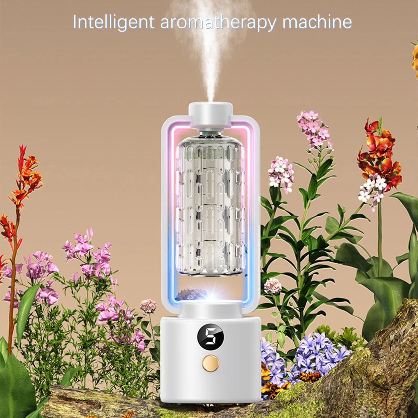 Essential Oil Diffusers, Automatic Aromatherapy Machine, Hotel Aromatherapy Machine, Humidifier (Digital Display Model锛宑Ontaining Essential Oil: 50Ml)
