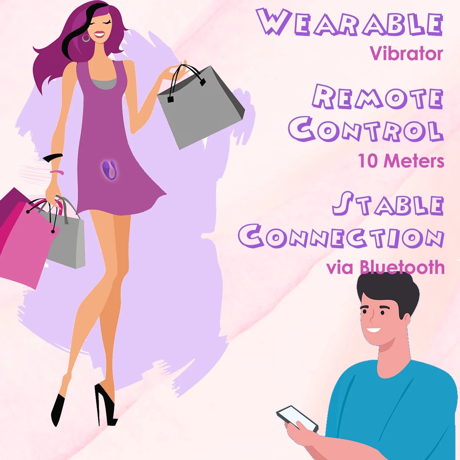  Sex Toys App Remote control Bluetooth vibrating bullet.