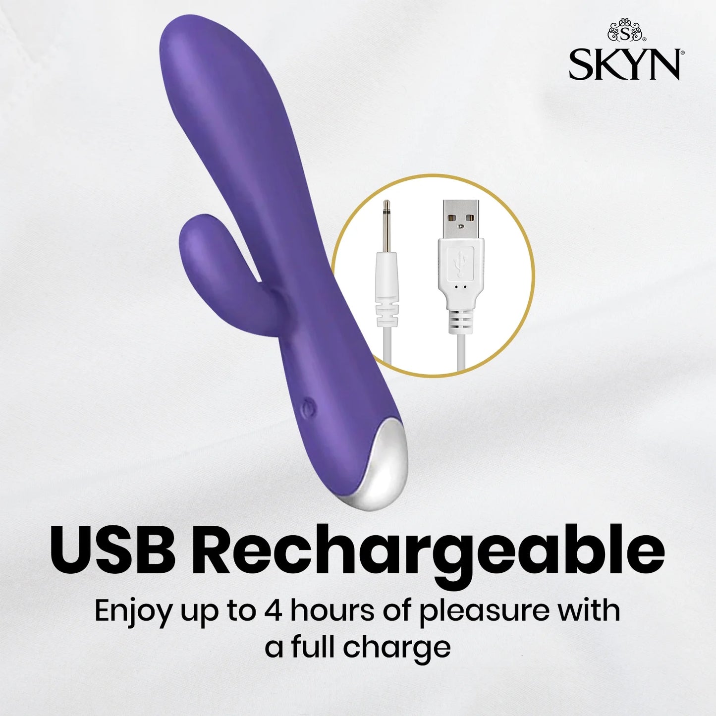 Vibes Personal Massage Wand Vibrator, 20 Speeds, Purple, 1 Count