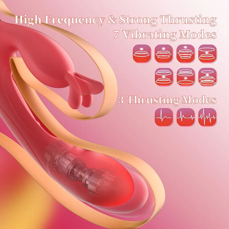  Rabbit Vibrator with 7 Vibrations & 4 Modes